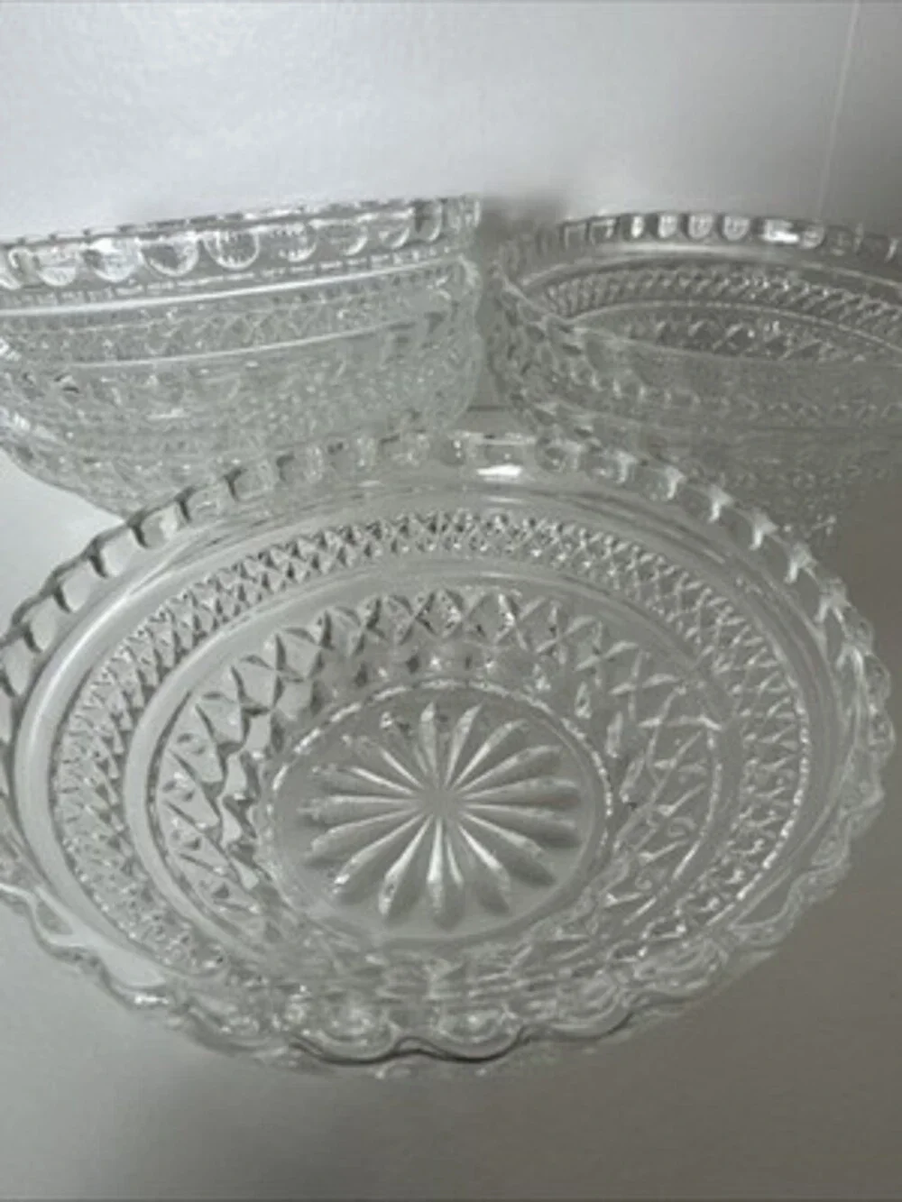 Anchor Hocking Wexford pattern berry bowls 5 1/4